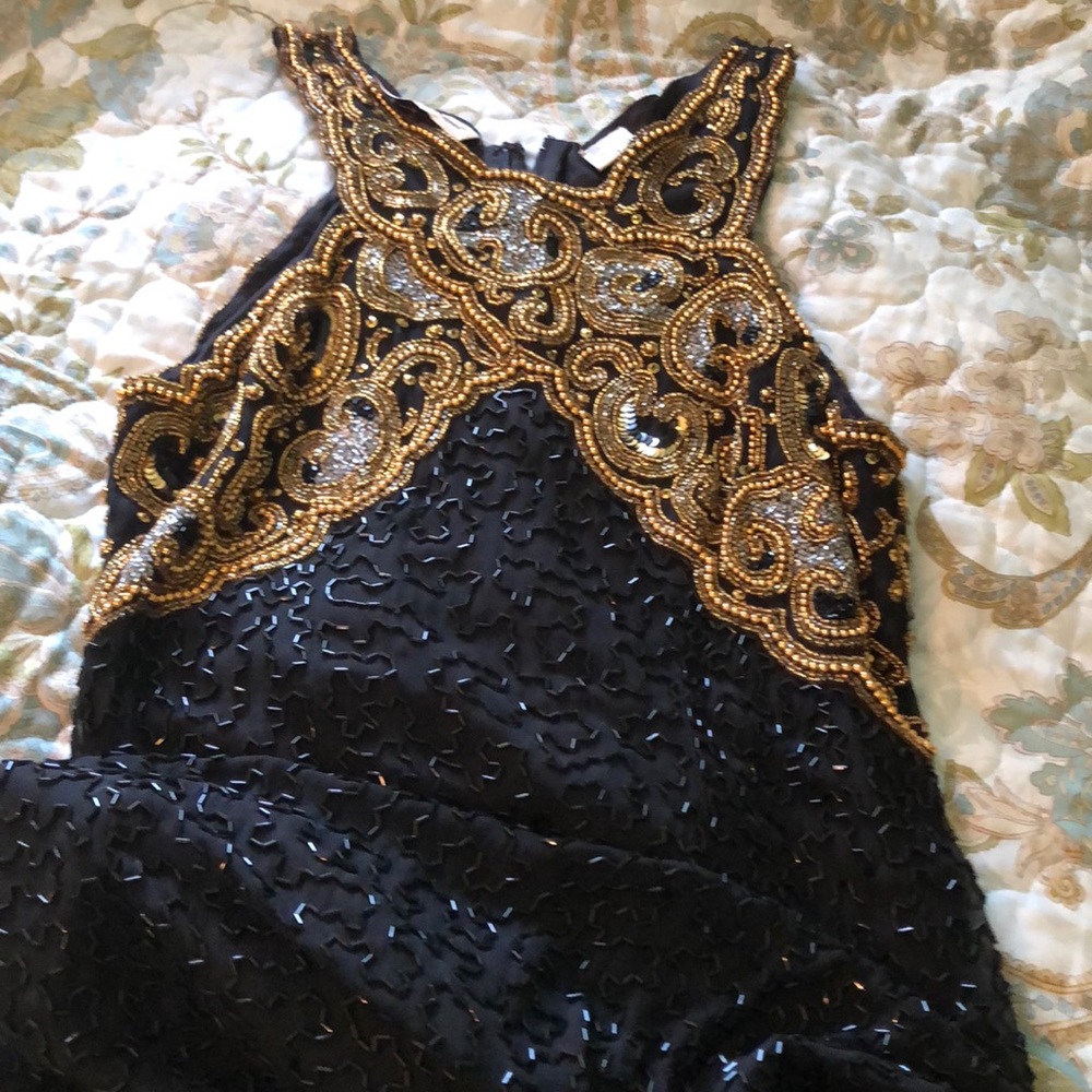 Vintage Beaded Full Length Gown